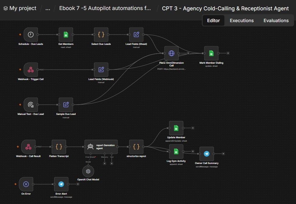 Agency Cold-Calling & Receptionist Agent n8n workflow Agency Cold-Calling & Receptionist Agent n8n workflow screenshot — n8n Marketing Agency ebook
