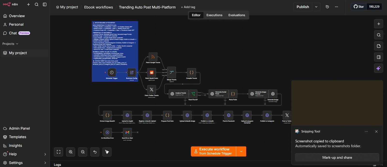 Trend Auto-Post Multi-Platform n8n workflow Trend Auto-Post Multi-Platform n8n workflow screenshot — n8n Social Media ebook